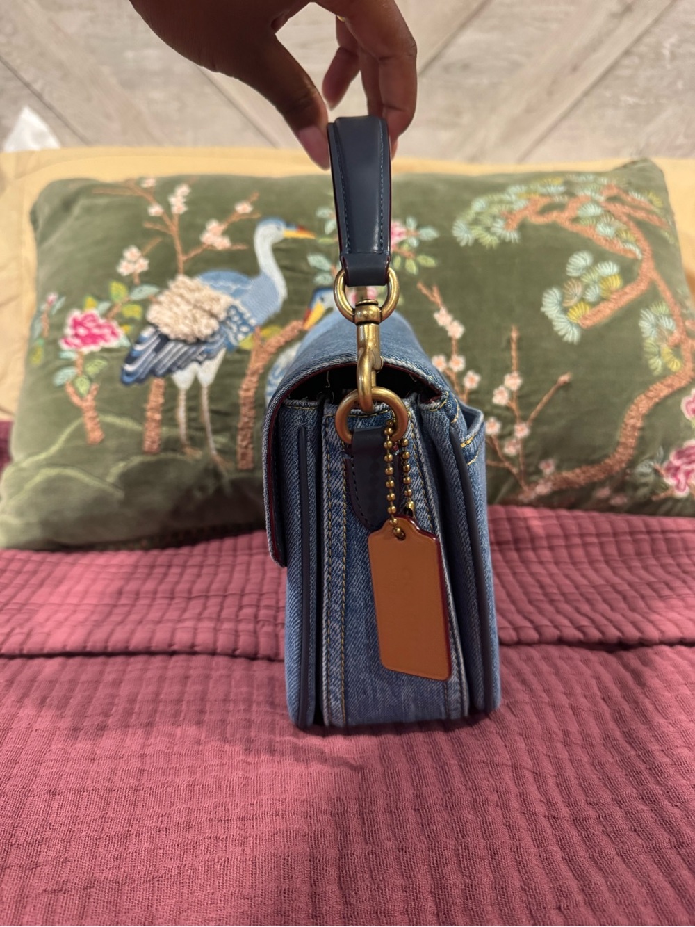 COACH Cassie 19 Denim Crossbody bag - Picture 4 of 10